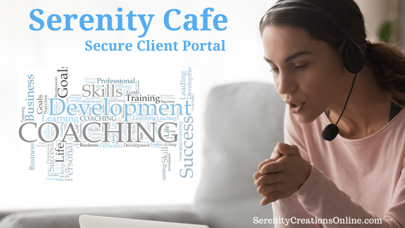 Client Portal Banner for Serenity Cafe